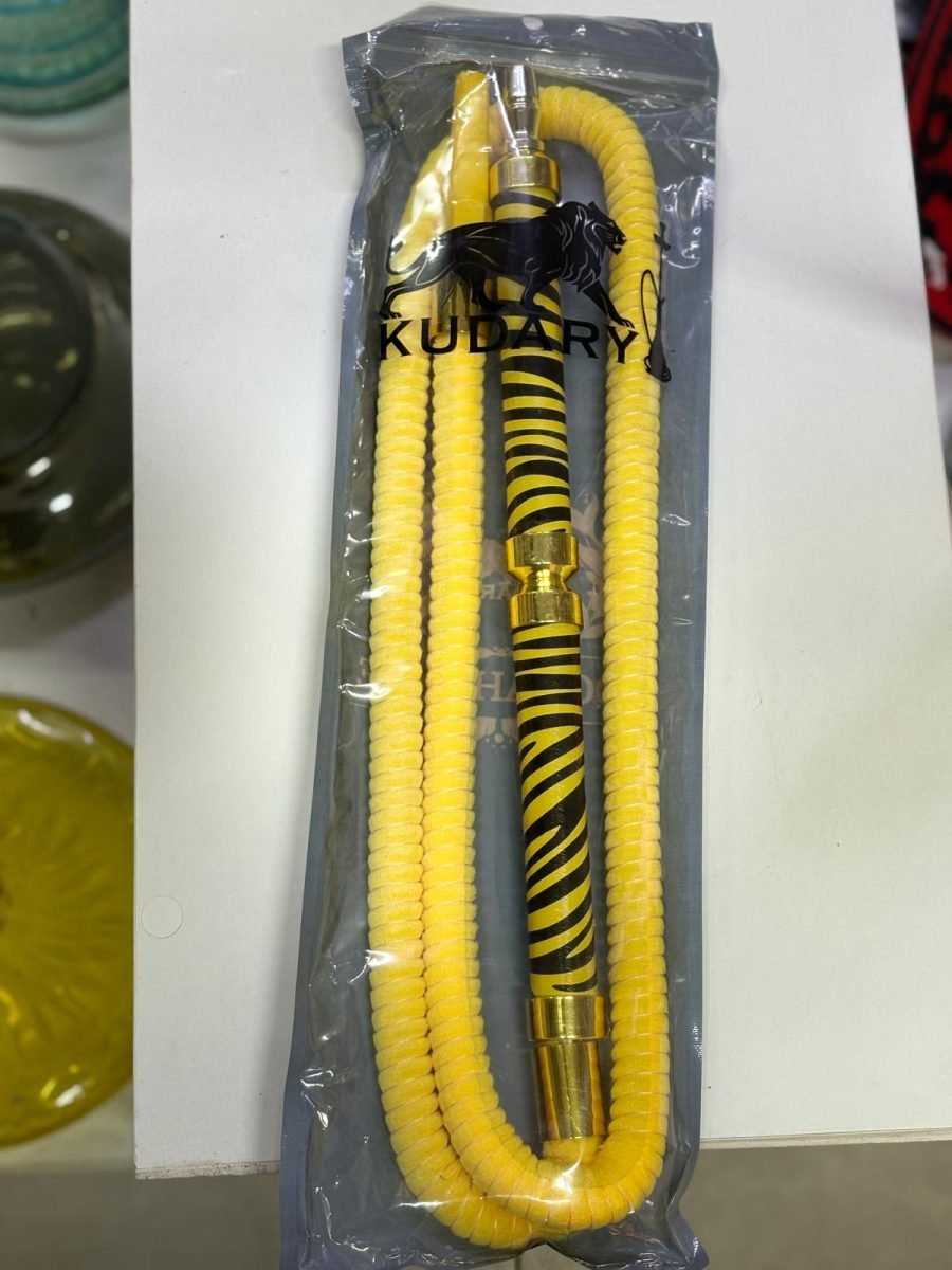 Nargile Hortumu - Sarı Zebra Marpuçlu - 3. görünüm