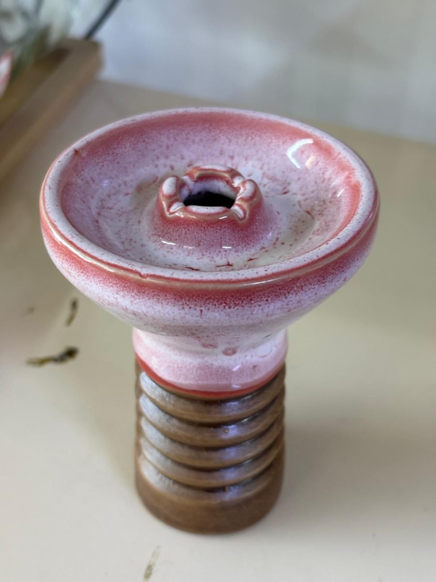 Porselen Nargile Lülesi - Pembe Phunnel